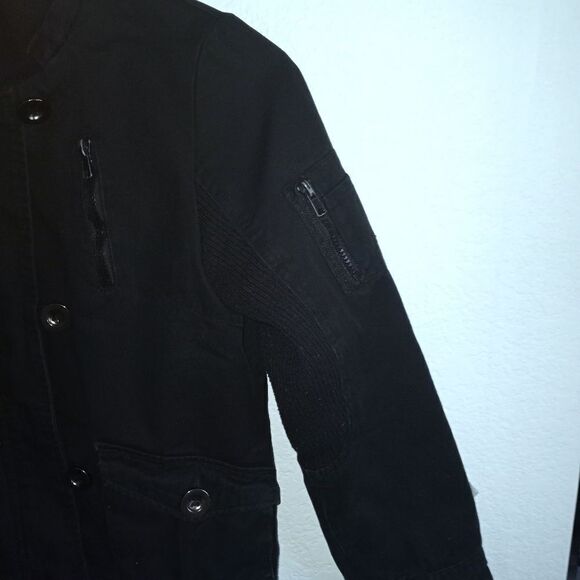 CELEGOSSIP BLACK BOMBER ZIPPER JACKET SZ. 11 - Picture 4 of 8